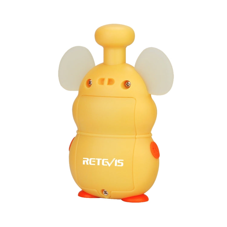 1 Pair RETEVIS RT30M 0.5W US Frequency FRS467 1CH Mouse Shape Children Handheld Walkie Talkie(Yellow)
