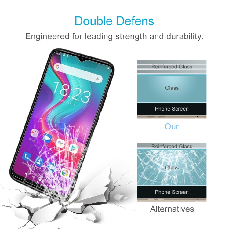 For Doogee X96 Pro 50 PCS 0.26mm 9H 2.5D Tempered Glass Film