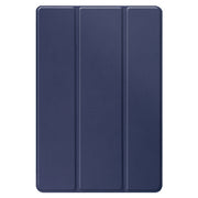 For Amazon Fire HD 10 (2021) Custer Texture Horizontal Flip Leather Case with Three-folding Holder & Sleep / Wake-up Function(Dark Blue)