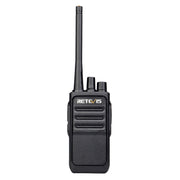 1 Pair RETEVIS RT17 2W 16CHS FRS Two Way Radio Handheld Walkie Talkie, US Plug(Black)