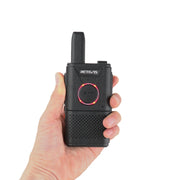 1 Pair RETEVIS RT18 16CHS FRS Dual PTT Handheld Walkie Talkie, US Plug(Black)