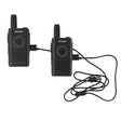 1 Pair RETEVIS RT18 PMR446 16CHS Dual PTT Handheld Walkie Talkie, EU Plug(Black) - Handheld Walkie Talkie by RETEVIS | Online Shopping South Africa | PMC TechLife | Buy Now Pay Later Mobicred