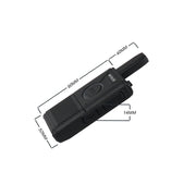 1 Pair RETEVIS RT18 PMR446 16CHS Dual PTT Handheld Walkie Talkie, EU Plug(Black)