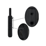 1 Pair RETEVIS RT18 PMR446 16CHS Dual PTT Handheld Walkie Talkie, EU Plug(Black)