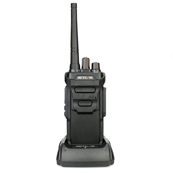 RETEVIS RT48 2W 16CHS Water-resistant FRS Handheld Walkie Talkie, US Plug(Black)
