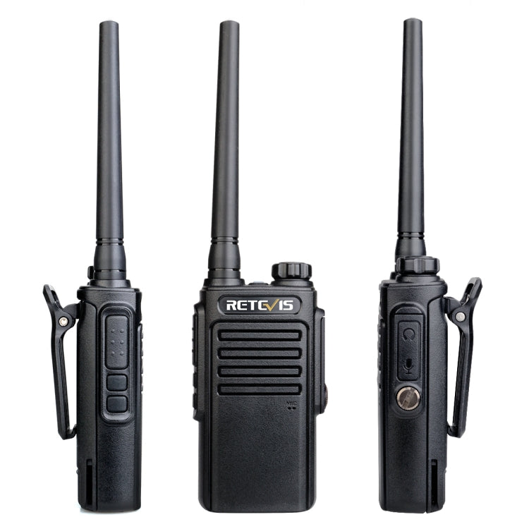 RETEVIS RT47 16CHS IP67 Water-resistant FRS Two Way Radio Handheld Walkie Talkie, US Plug(Black)