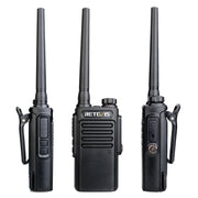 RETEVIS RT47 16CHS IP67 Water-resistant FRS Two Way Radio Handheld Walkie Talkie, US Plug(Black)