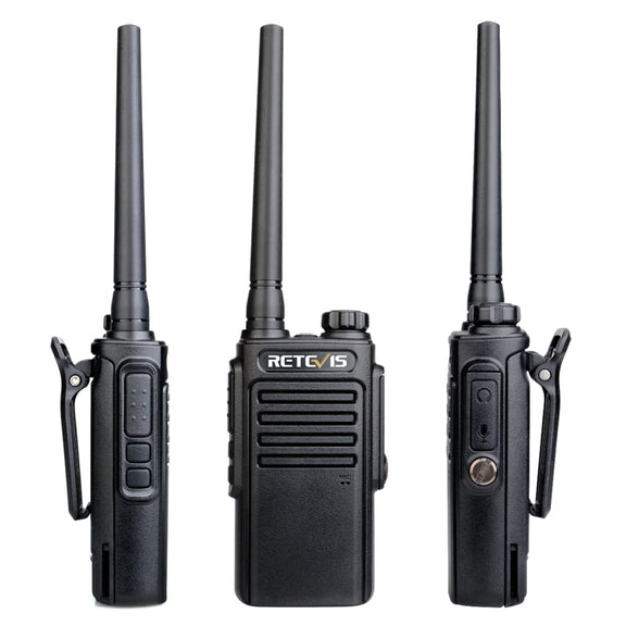 RETEVIS RT47 16CHS IP67 Water-resistant FRS Two Way Radio Handheld Walkie Talkie, US Plug(Black)