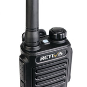 RETEVIS RT47 16CHS IP67 Water-resistant FRS Two Way Radio Handheld Walkie Talkie, US Plug(Black)
