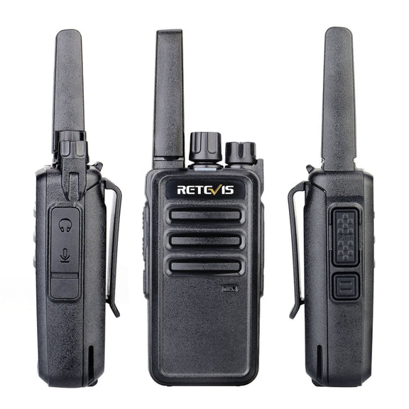1 Pair RETEVIS RT668 0.5W PMR446 16CHS Two Way Radio Handheld Walkie Talkie, EU Plug(Black)