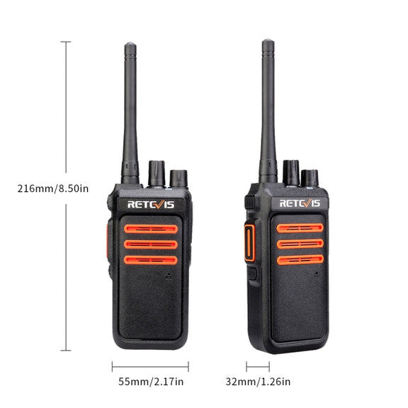 RETEVIS RT76 5W 30CHS GMRS Two Way Radio Handheld Walkie Talkie, US Plug(Black)