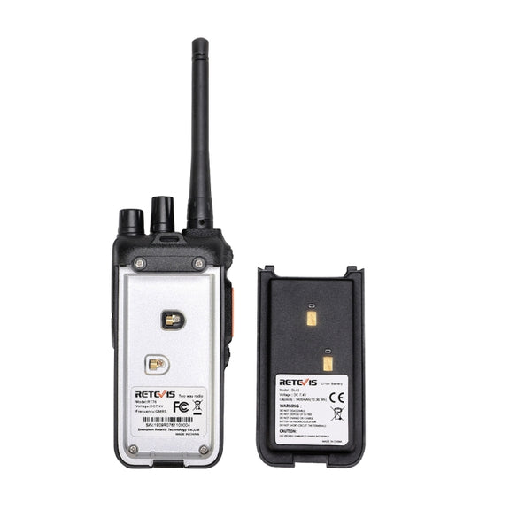 RETEVIS RT76 5W 30CHS GMRS Two Way Radio Handheld Walkie Talkie, US Plug(Black)