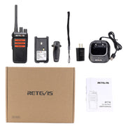 RETEVIS RT76 5W 30CHS GMRS Two Way Radio Handheld Walkie Talkie, US Plug(Black)