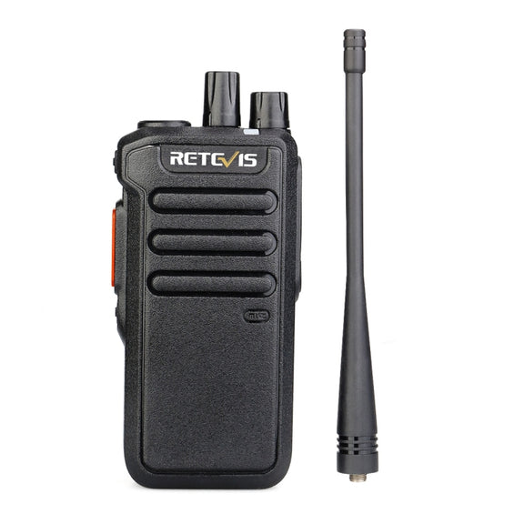 RETEVIS RT43 5W UHF 400-480MHz 32CHS DMR Digital Two Way Radio Handheld Walkie Talkie, US Plug(Black)
