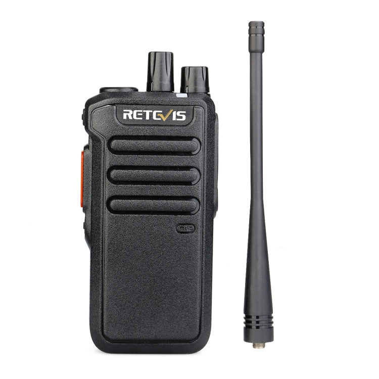 RETEVIS RT43 5W UHF 400-480MHz 32CHS DMR Digital Two Way Radio Handheld Walkie Talkie, US Plug(Black)