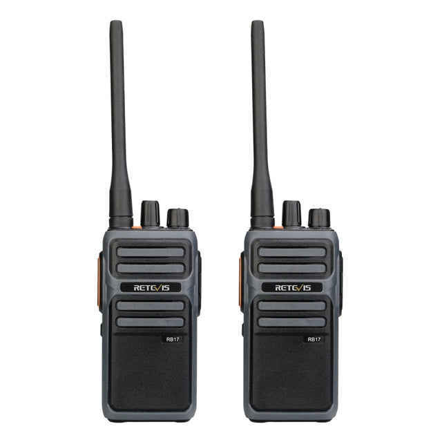 1 Pair RETEVIS RB17 462.5500-462.7250MHz 16CHS FRS License-free Two Way Radio Handheld Walkie Talkie, US Plug(Black)