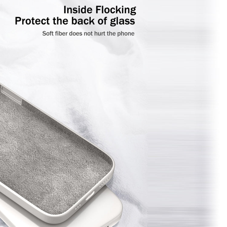 For Samsung Galaxy M51 Solid Color Imitation Liquid Silicone Straight Edge Dropproof Full Coverage Protective Case(White)