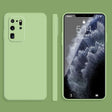 For Samsung Galaxy S20 Ultra Solid Color Imitation Liquid Silicone Straight Edge Dropproof Full Coverage Protective Case(Matcha Green) - Galaxy Phone Cases by PMC TechLife | Online Shopping South Africa | PMC TechLife