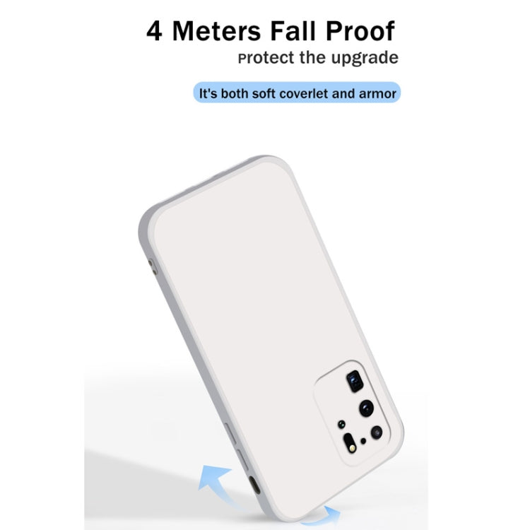 For Samsung Galaxy S20 Ultra Solid Color Imitation Liquid Silicone Straight Edge Dropproof Full Coverage Protective Case(Matcha Green)