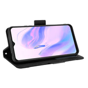 For Blackview A70 (2021) Skin Feel Calf Pattern Horizontal Flip Leather Case with Holder & Card Slots & Photo Frame(Black)