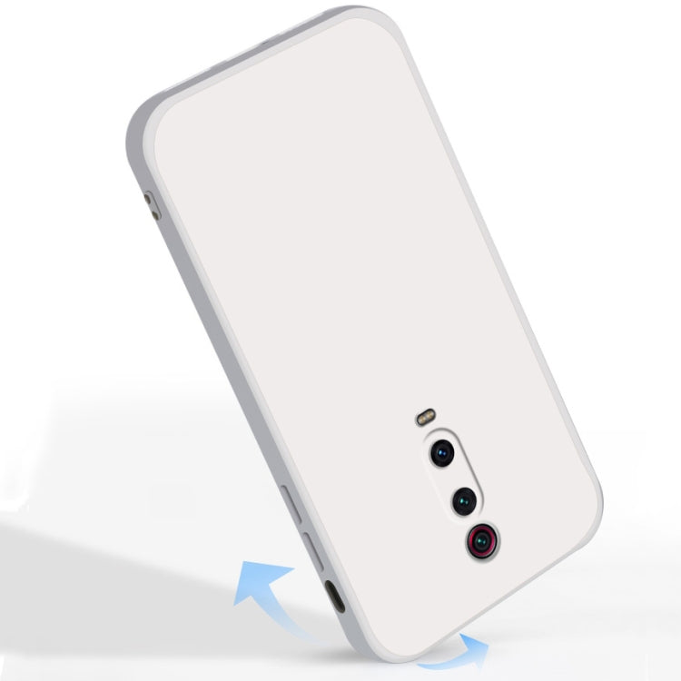 For Xiaomi Redmi K20 Pro Solid Color Imitation Liquid Silicone Straight Edge Dropproof Full Coverage Protective Case(Sky Blue)