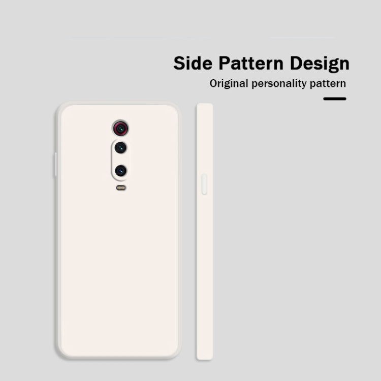For Xiaomi Redmi K20 Pro Solid Color Imitation Liquid Silicone Straight Edge Dropproof Full Coverage Protective Case(Sky Blue)
