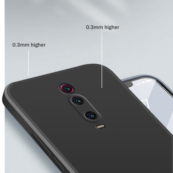 For Xiaomi Redmi K20 Pro Solid Color Imitation Liquid Silicone Straight Edge Dropproof Full Coverage Protective Case(Sky Blue)