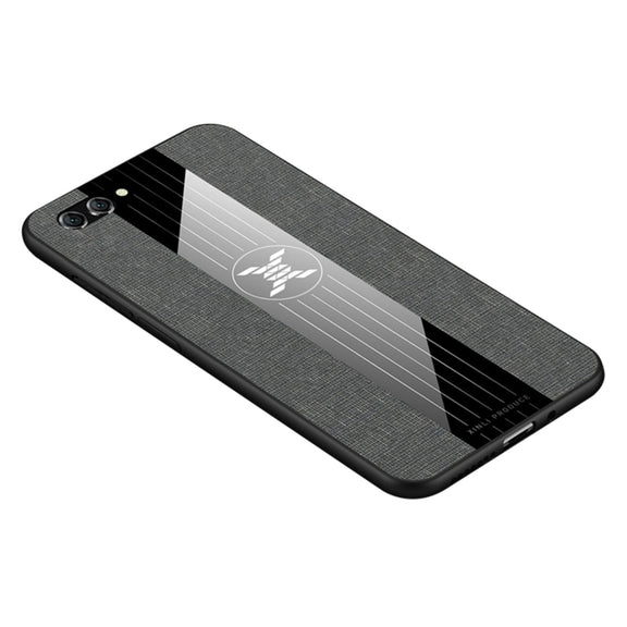 For Huawei nova 2s XINLI Stitching Cloth Textue Shockproof TPU Protective Case(Grey)