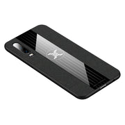 For Huawei P30 XINLI Stitching Cloth Textue Shockproof TPU Protective Case(Black)