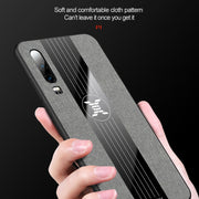 For Huawei P30 XINLI Stitching Cloth Textue Shockproof TPU Protective Case(Black)