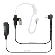 RETEVIS M 2 Pin Long Clip Air Guide Covert Acoustic Tube Earpiece Speaker Microphone