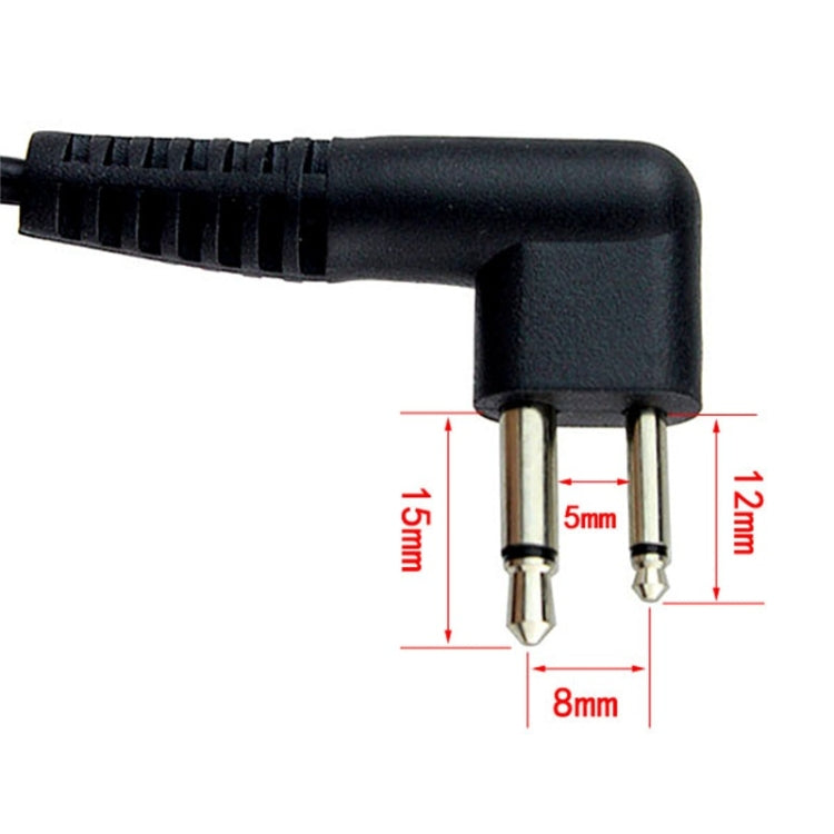 RETEVIS M Throat PTT Covert Acoustic Tube Earphone Speaker Microphone