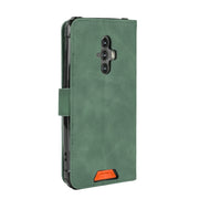 For Blackview BV6600 Solid Color Skin Feel Magnetic Buckle Horizontal Flip Calf Texture PU Leather Case with Holder & Card Slots & Wallet(Green)