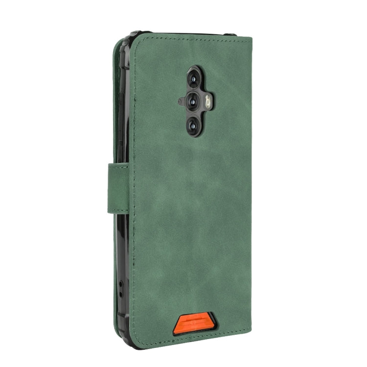 For Blackview BV6600 Solid Color Skin Feel Magnetic Buckle Horizontal Flip Calf Texture PU Leather Case with Holder & Card Slots & Wallet(Green)