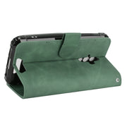 For Blackview BV6600 Solid Color Skin Feel Magnetic Buckle Horizontal Flip Calf Texture PU Leather Case with Holder & Card Slots & Wallet(Green)