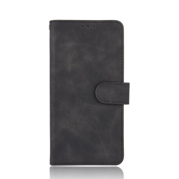 For Ulefone Note 10 Solid Color Skin Feel Magnetic Buckle Horizontal Flip Calf Texture PU Leather Case with Holder & Card Slots & Wallet(Black)
