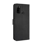 For Ulefone Note 10 Solid Color Skin Feel Magnetic Buckle Horizontal Flip Calf Texture PU Leather Case with Holder & Card Slots & Wallet(Black)