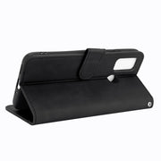 For Ulefone Note 10 Solid Color Skin Feel Magnetic Buckle Horizontal Flip Calf Texture PU Leather Case with Holder & Card Slots & Wallet(Black)