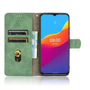 For Ulefone Note 10 Solid Color Skin Feel Magnetic Buckle Horizontal Flip Calf Texture PU Leather Case with Holder & Card Slots & Wallet(Green)