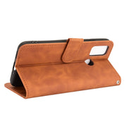 For Ulefone Note 10 Solid Color Skin Feel Magnetic Buckle Horizontal Flip Calf Texture PU Leather Case with Holder & Card Slots & Wallet(Brown)