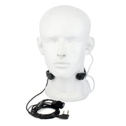 RETEVIS K-001 2 Pin Retractable Throat Covert Acoustic Tube Earphone Microphone for H-777/RT-5R