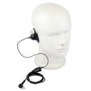 RETEVIS R-122 2 Pin D Shape Soft Ear Hook Earphone Microphone for Motorola GP68/GP88/GP300/2000/CT150/P040