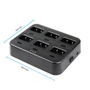 RETEVIS RTC21 Multi-function Six-Way Walkie Talkie Charger for Retevis RT21/RT24, EU Plug