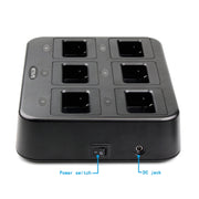 RETEVIS RTC21 Multi-function Six-Way Walkie Talkie Charger for Retevis RT21/RT24, EU Plug
