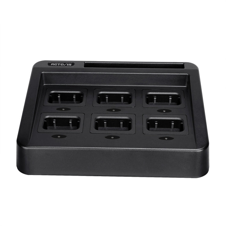 RETEVIS RTC48 Multi-function Interchangeable Slots Six-Way Walkie Talkie Charger for Retevis RT48/RT648