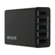 RETEVIS RTC501 40W / 8A 5 Ports USB Multi-function Charger Desktop Charging Station for H-777/RT27/RT7/RT22/H-777S