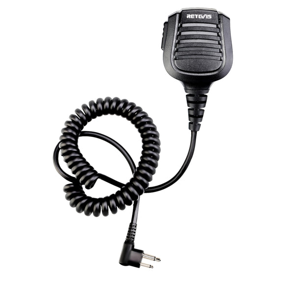 RETEVIS HM004 IPX5 Water-resistant 2 Pin Motorcycle Speaker Microphone for Motorola GP68/GP88/GP300/ GP2000/CT150