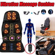 5 Massage Heads 8 Modes Car / Household Multifunctional Whole Body Cervical Massage Seat Cushion, Plug Type:EU Plug(Black)