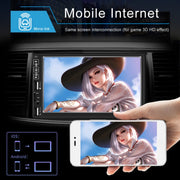 A2821 Car 7 inch Screen HD MP5 Player, Support Bluetooth / FM with Remote Control, Style:Standard + 4LEDs Light Camera