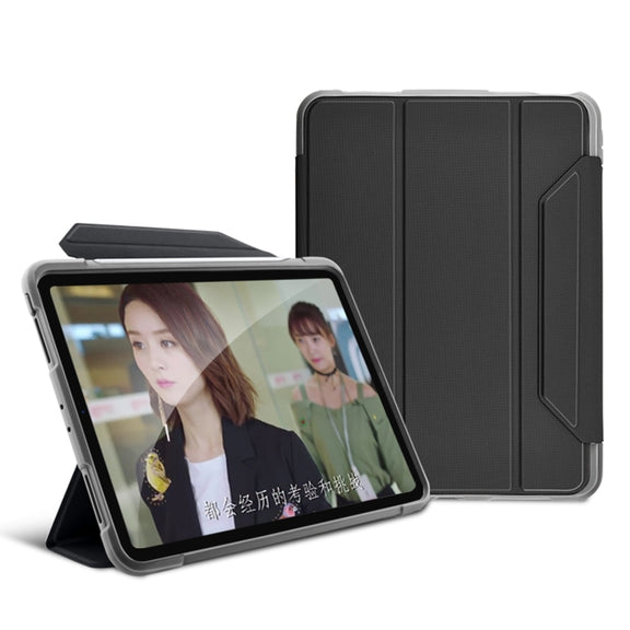 For iPad Pro 11 2022 / 2021 / 2020 Mutural Yagao Series PC Horizontal Flip Leather Tablet Case with Holder & Pen Slot(Grey)